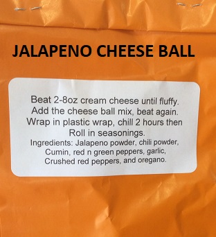 JALAPENO CHEESE BALLS JALAPENO CHEESE BALLS